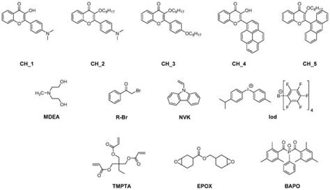 flavonoids  visible light photoinitiators encyclopedia mdpi