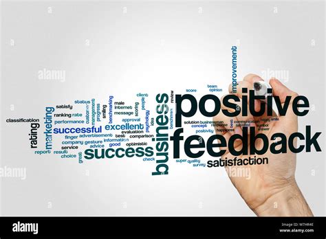 Positive Feedback Word Cloud Concept Stock Photo Alamy