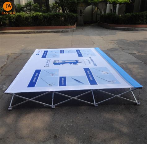 Custom Printed Tension Fabric Backdrop Pop Up Banner Trade Show Folding