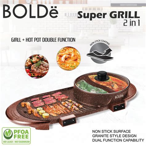 Jual Bolde Super Electric Grill In Bbq Hot Pot Panggangan Portable Jakarta Pusat