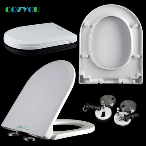 Aliexpress.com : Buy Slow close Toilet seat Double button Quick Release ...