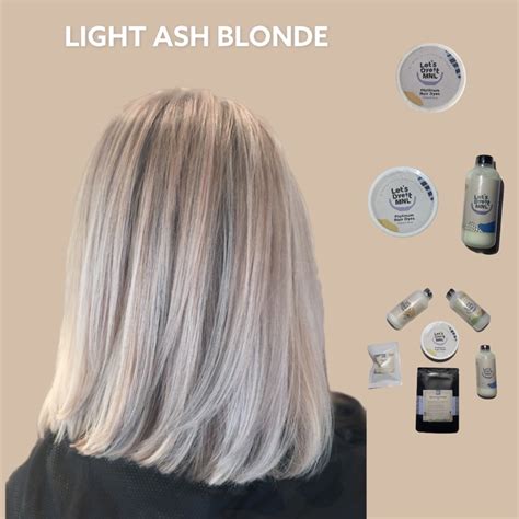 Light Ash Blonde Platinum Vibrant Hair Dye Dye And Developer Bleaching Set By Lets Dye It