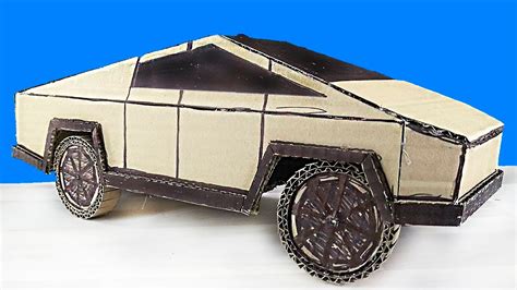 How To Make A Tesla Cybertruck Out Of Cardboard On The Remote Control