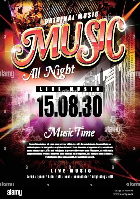 Music Poster Design Template – Amat