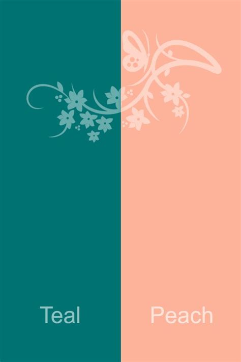 Teal Peach Muurkleuren Interieur Kleuren Kleuren