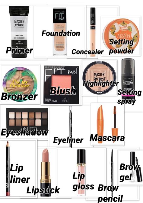 List Of Makeup Items For Beginners