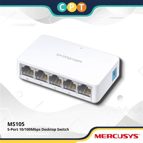 Mercusys MS105 5-Port 10/100Mbps Desktop Switch | Shopee Philippines