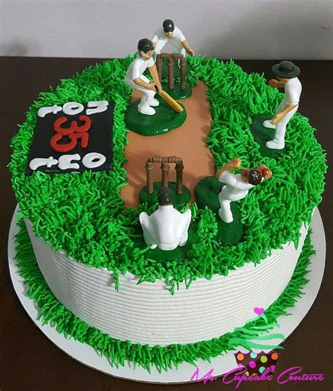 Cricket Themed Buttercream Cake Cricket Birthday Cake Cricket Theme