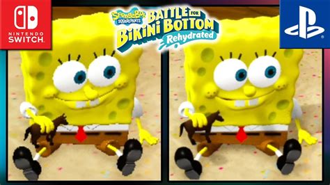 Spongebob Squarepants Battle For Bikini Bottom Rehydrated Switch Vs Ps Graphics