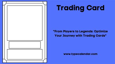 Free Printable Trading Card Templates Pdf Word Maker