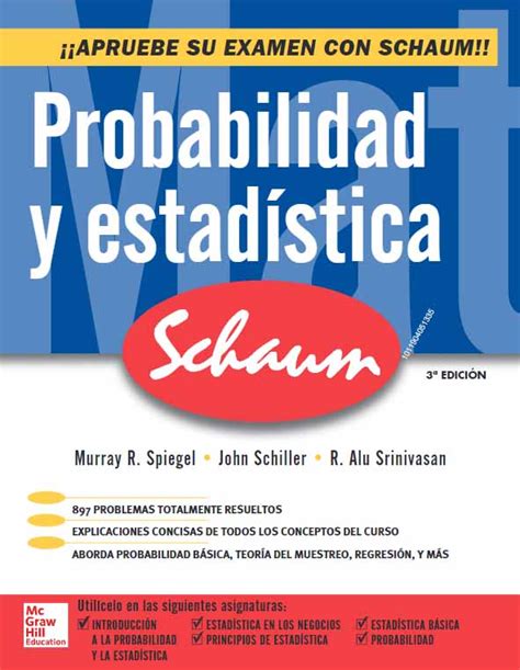 Ingebook PROBABILIDAD Y ESTADÍSTICA 3ED Serie Schaum