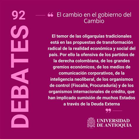 Universidad - #RevistaDebates | 🔎¿Cuáles han sido los principales