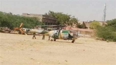 Army Helicopter Makes Emergency Landing Near Balesar In Rajasthans