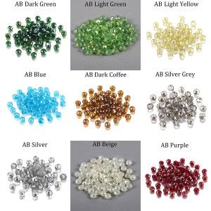 Pcs Mm Translucent Czech Crystal Glass Bead Faceted