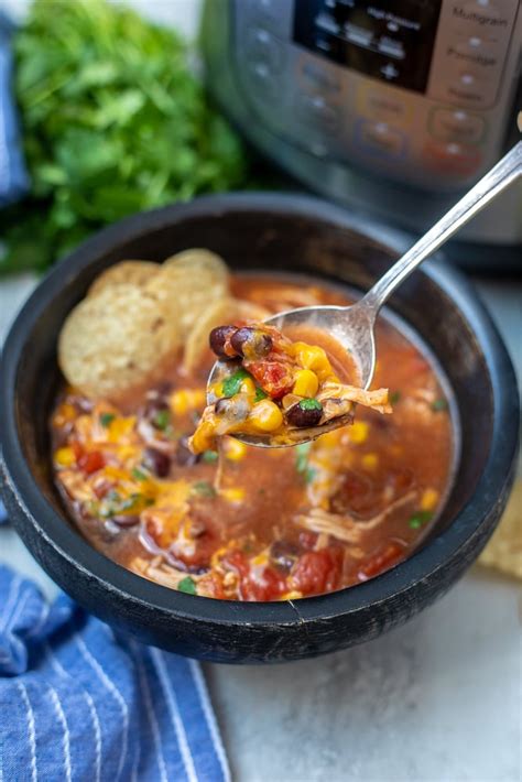 Instant Pot Chicken Tortilla Soup Yellow Bliss Road