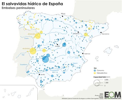 El mapa de los embalses de España Mapas de El Orden Mundial EOM