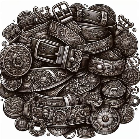elegant belt design  unique elements ai art generator easy peasyai
