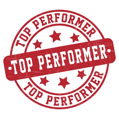 top performers badge, rubber, top performer stamp, seal, label, button