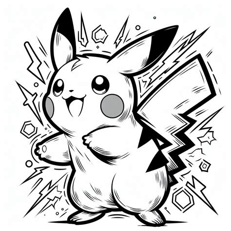 Desenhos Do Pikachu Pintado - Desenhos do Pikachu para Imprimir e Colorir