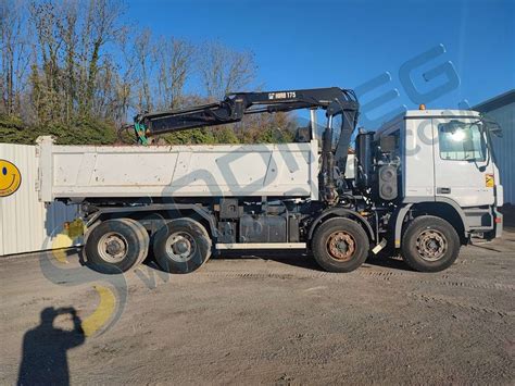 Camion Benne Mercedes Grue Actros X D Occasion Camions Bennes