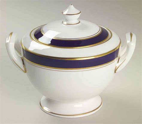 Howard Cobalt Blue Gold Trim Sugar Bowl Lid By Royal Worcester