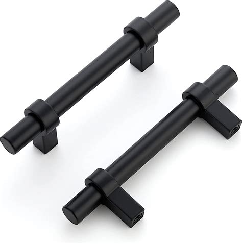 Home Expert 25 Pack Cabinet Handles 3 Inch Black Cabinet Pulls Matte