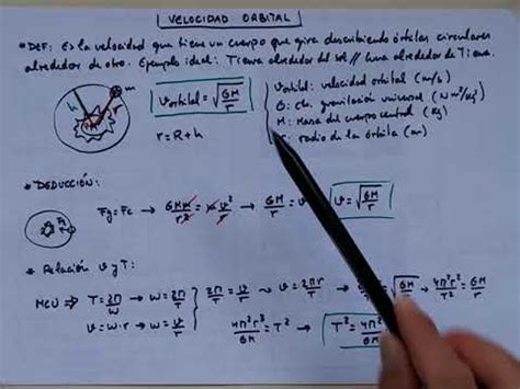 Velocidad Orbital Movimiento De Sat Lites Bloque I