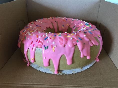 Giant Donut Birthday Cake - Cake Birthday