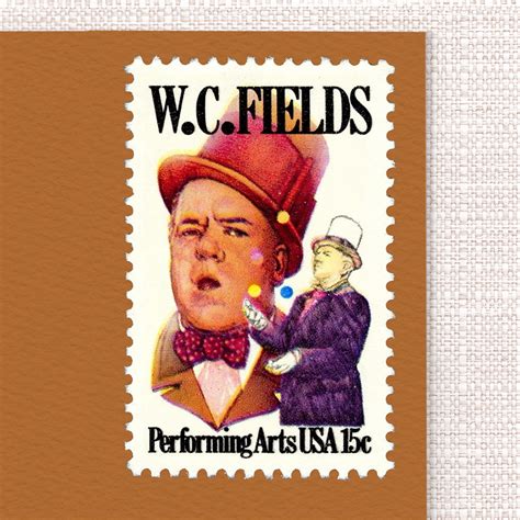 15 W C Fields Pack Of 25 Unused Stamps From 1980 Vintagepostagestamps