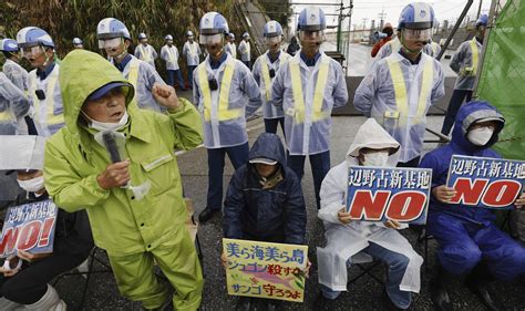 日本政府史不顾冲绳居民反对 强推驻日美军基地搬迁凤凰网