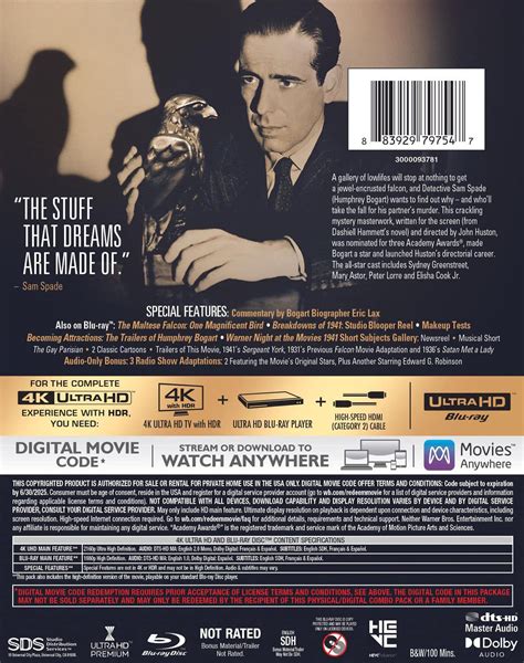 Mua Maltese Falcon The K Ultra Hd Blu Ray Digital K Uhd Tr N