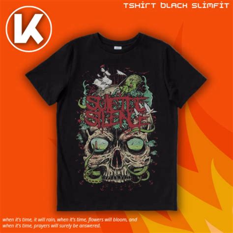 Jual KAOS BAND SUICIDE SILENCE BEST LOGO KAOS T SHIRT SUICIDE