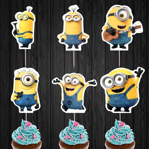 Minion Cupcake Topper Printable