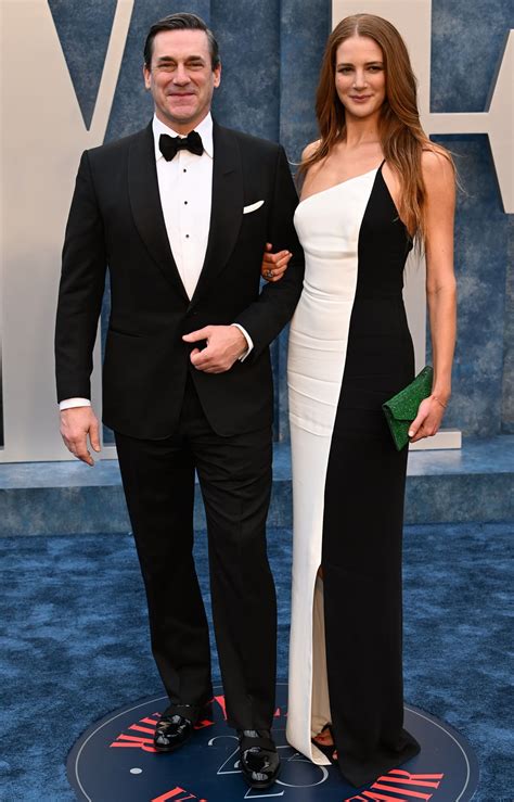 Jon Hamm and Fiancée Anna Osceola Slay in Matching Black and White