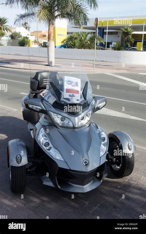 BRP Can Am Touring Three Wheel Spyder Roadster Stock Photo - Alamy