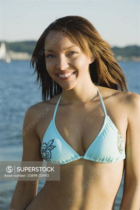 Portrait Of African Woman In Bikini SuperStock