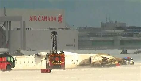 Terrifying Footage Shows Delta Airlines Plane Flipped Upside Down After