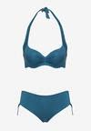 Ciemnozielony Dwucz Ciowy Komplet Bikini Biustonosz Wi Zany Z Ty U Majtki Ze Ci Gaczami