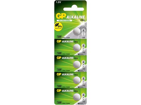 Gp Batteries Gp189 Lr54/189/V10Ga Boy Alkalin Düğme Pil, 1.5 Volt, 5'Li ...
