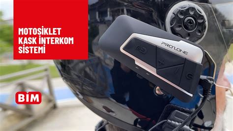 BİM Motorsiklet Kask İnterkom Sistemi YouTube