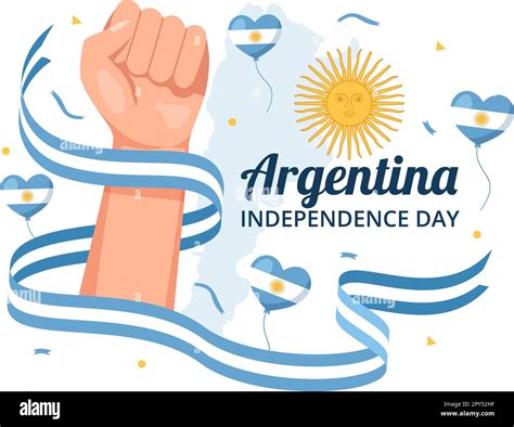 Feliz D A De La Independencia De Argentina El Th De Julio Ilustraci N