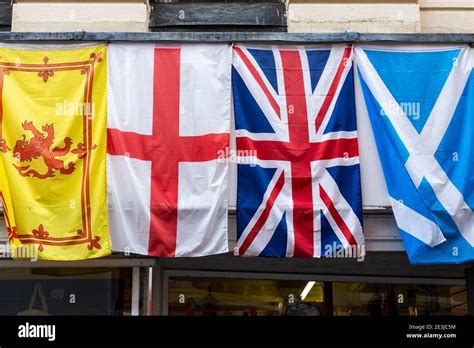 Flags Of The British Isles Stock Photo Alamy