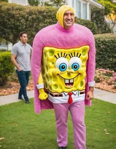 Spongebob Halloween Costume Men Face Swap ID 909369