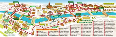 Seville Attractions Map | FREE PDF Tourist City Tours Map Seville 2025