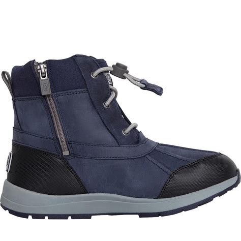 Buy Ugg® Junior Boys Turlock Leather Weather Boots Black Sapphire