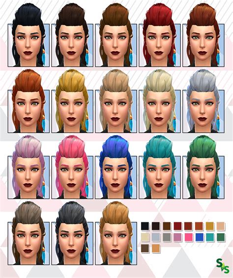 The Sims 4 Punk Hair Cc - 2024 HairStyles Ideas