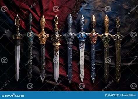 Medieval Weaponry Medieval Fantasy Photo Stock Illustration