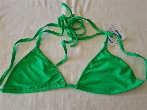 New Wicked Weasel Microminimus Neon Green Bikini Bottom Tri Top Size Xl Picclick Uk