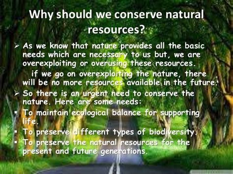 Conservation Of Natural Resourcesppt