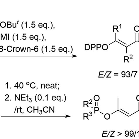 E Stereoselective Synthesis Of Unsaturated Esters From Enol